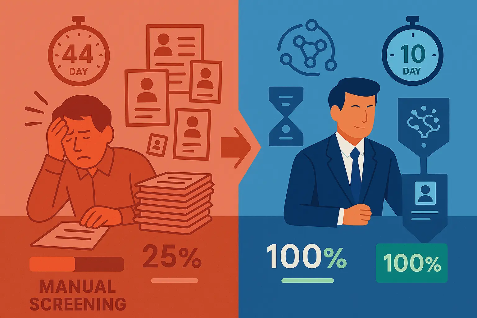 How to Cut Time-to-Hire in Half with AI Resume Screening
